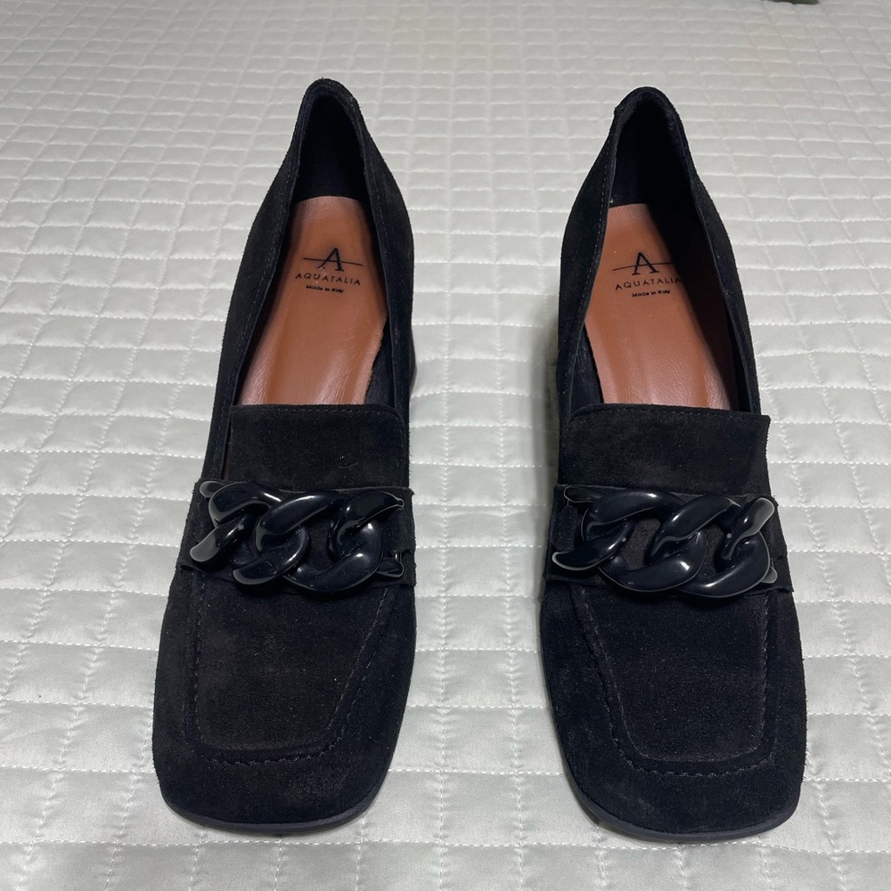 AQUATALIA Catie Suede Black Size 8 1/2 Shoes
